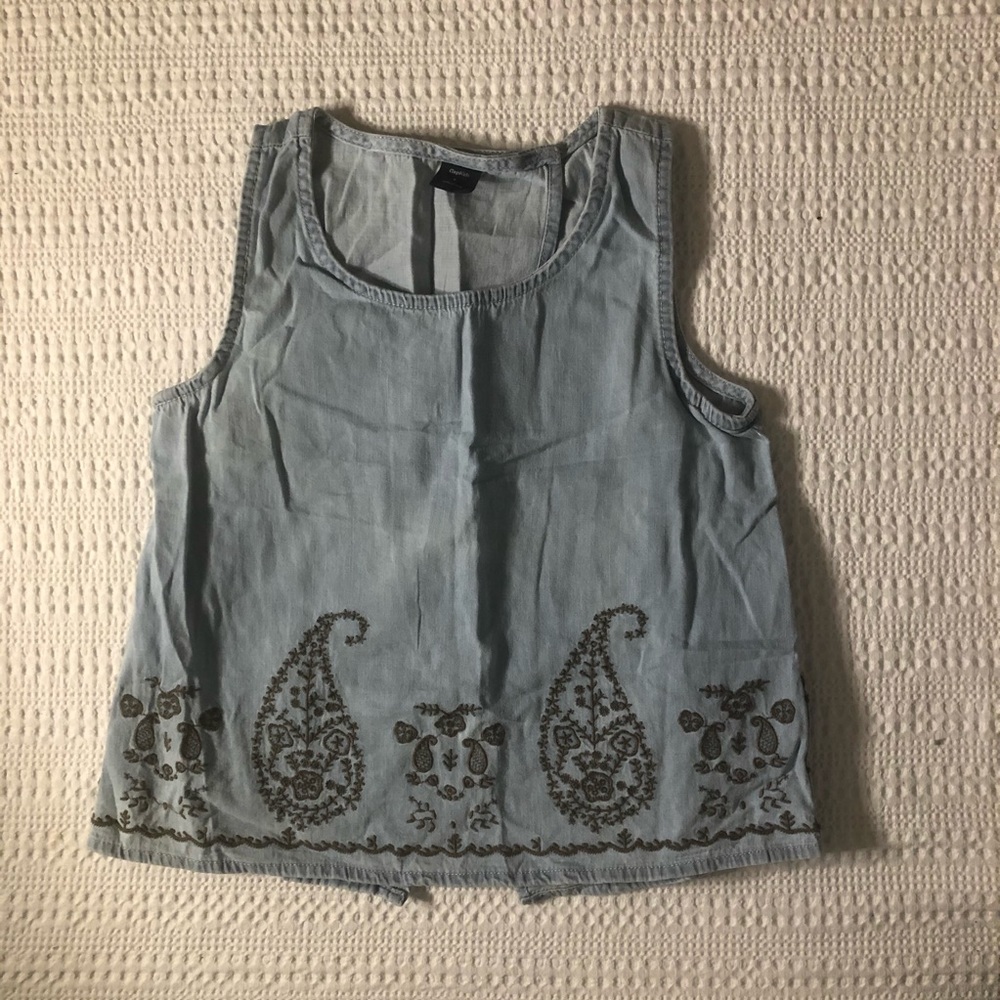 NWT GAP DENIM sleeveless shirt
